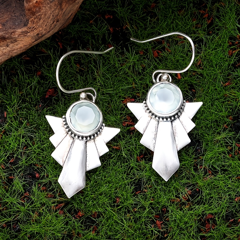 Green Gemstone Earrings, Trendy and Versatile Design